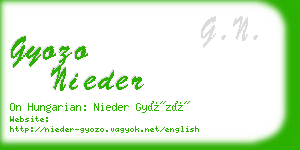gyozo nieder business card